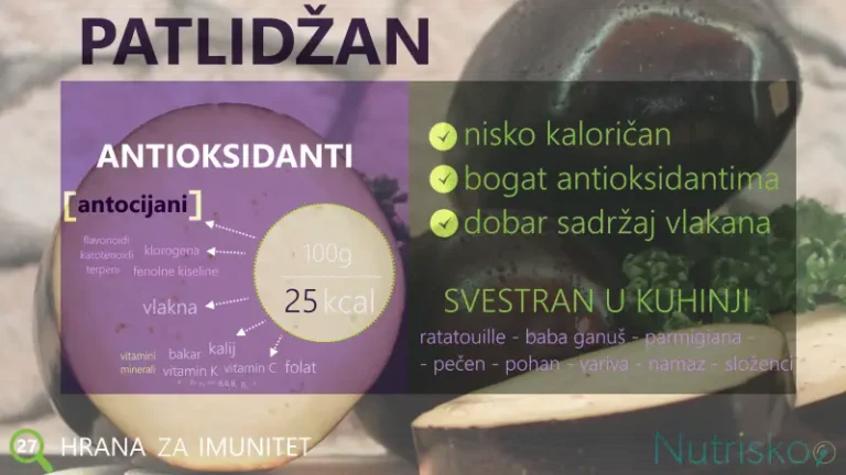 patlidžan hranjive koristi